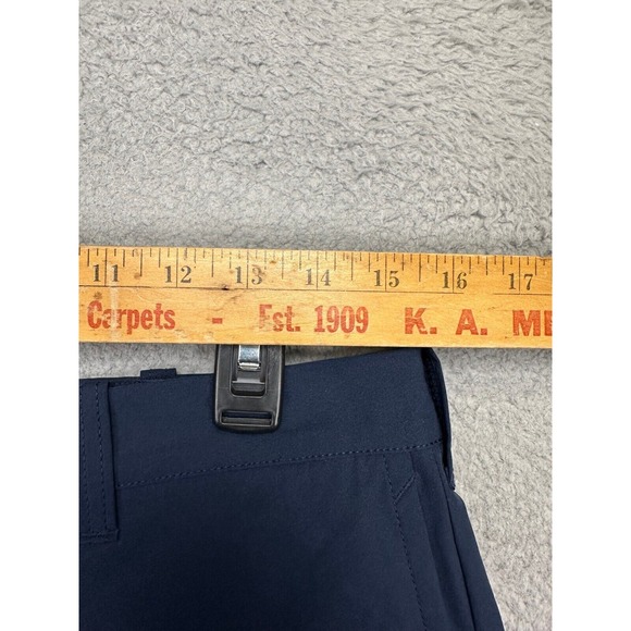 J Crew Khaki Shorts Mens 30X9 Navy Blue 100% Cotton Flat Front Casual Pocket NEW - Picture 8 of 10